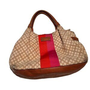 Kate Spade New York Stevie Classic Stucco Hobo Canvas Leather Handbag
